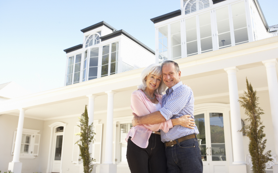 Retired couple purchases new home using reverse mortgage.