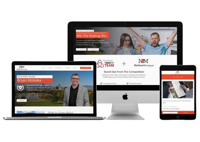 Multi screen display of current realtor partner marketing and campaigns to increase realtor leads.